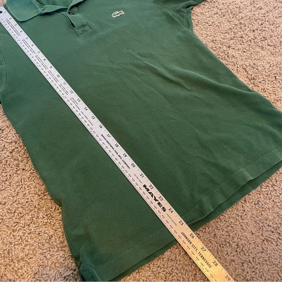 Lacoste Slim Fit Pique Short Sleeve Polo Shirt Evergreen Green size M / 4 - Picture 12 of 12